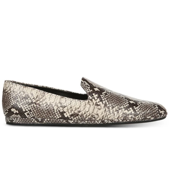 VINCE Snake Print Leather Loafer Slip On Flats w Tags ~  SZ 9 / 39 - Picture 3 of 5